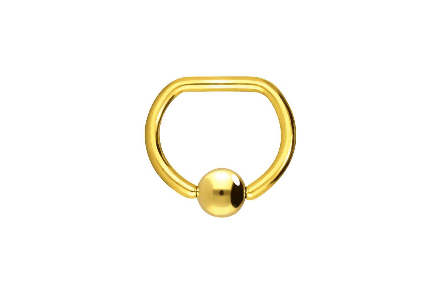 Chirurgenstahl Klemmkugelring D-FORM ++SALE++